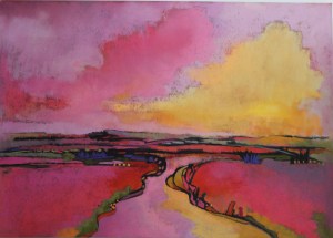 Never and Always Mardie Dalzell Driftmier 25" x 33" framed original pastel $475