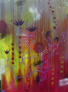 Stolen Dream by Monette Keil 24"x 40" Canvas Mix Media/Acrylic $425